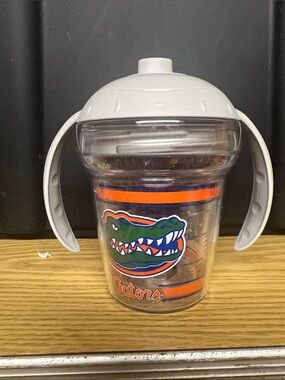 tervis Kids Gators Sipper Cup with White Lid and Orange & Blue Accents